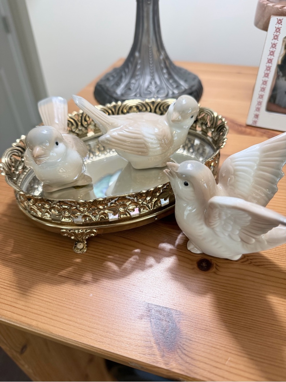 Vintage Porcelain Doves set of 3